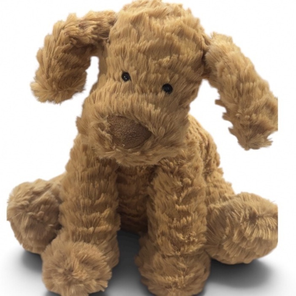 Jellycat Fuddlewuddle Puppy Dog Stuffed Plush Brown Medium 9" Discontinued